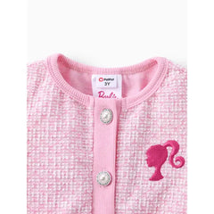 Patpat Barbie Outfit Toddler/Kid Girl Character Print Sweet Secret Button Top pink
