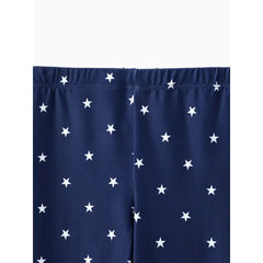 Patpat Toddler/Kid Girl Elasticized Leggings Blue