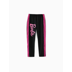 PATPAT Barbie Toddler/Kid Girl Letter Pattern Leggings Black