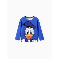 PATPAT Disney Mickey and Friends Toddler & Kids Girl/Boy Naia™ Character Print Long-sleeve Tee Blue