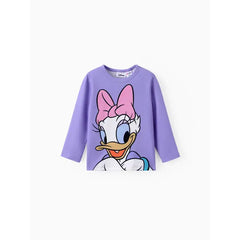 PATPAT Disney Mickey and Friends Toddler & Kids Girl/Boy Naia™ Character Print Long-sleeve Tee Purple