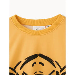 Patpat Disney Winnie the Pooh Toddler Girl Character Print Long-sleeve Sweatshirt Ginger