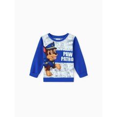 PATPAT PAW Patrol 2pcs Toddler Girl/Boy Marshall Chase Pullover Sweatshirt with Pants Set Blue