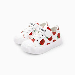 Patpat Toddler/Kids Girl Stylish Strawberry Patterned Velcro Casual Shoes red