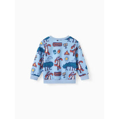 PATPAT Disney Winnie the Pooh Toddler Boy/Girl Character Pattern Fun Print Sweatshirt or Pants Blue