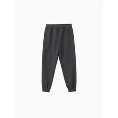 Patpat Toddler Boy/Girl Solid Color Sporty Joggers Pants Dark gray
