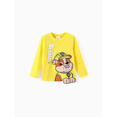 PATPAT Paw Patrol Toddler Unisex 1pc 3D Embroidery Character Print Sweatshirt Yellow