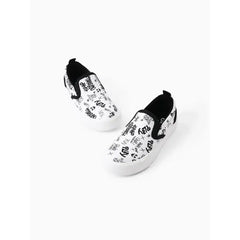Patpat Toddler/Kids Unisex Casual Letter Graffiti Shoes white