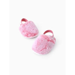 PATPAT Baby/Toddler Walking Shoes Unisex Cute Cozy Fluffy Plush Heart Design Pink