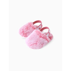 PATPAT Baby/Toddler Walking Shoes Unisex Cute Cozy Fluffy Plush Heart Design Pink