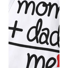 Patpat Baby Boy/Girl 95% Cotton Long-sleeve Love Heart and Letter Print Jumpsuit