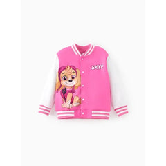 Patpat Paw Patrol Toddler Girls/Boys Character Print Bomber Jacket pink