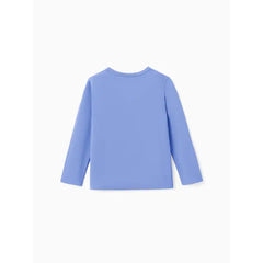 PATPAT Disney Winnie the Pooh Toddler Boys/Girls Cute Characters Emoji Long Sleeve T-Shirt Blue