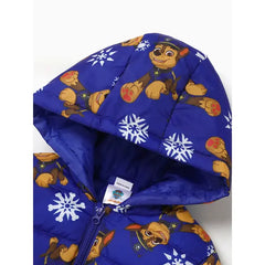 PATPAT PAW Patrol Toddler Girl/Boy Skye Chase Rubble Long-sleeve Hooded Quilted Puffer Jacket Blue