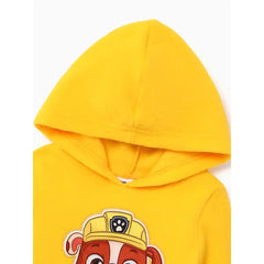 PATPAT PAW Patrol Toddler Boy/Girl Skye Chase Rubble Marshall Fleece Long-sleeve Hooded Sweatshirt Yellow