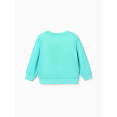 Patpat Disney Princess Toddler Girl Character Print Long-sleeve Sweatshirt Green