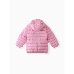 PATPAT Baby/Toddler Clothes 3D Ear Design Hooded Cotton-Padded Jacket Pink