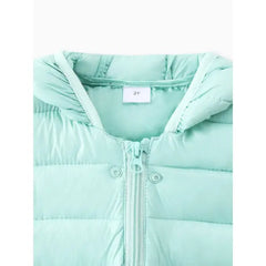 PATPAT Baby/Toddler Clothes 3D Ear Design Hooded Cotton-Padded Jacket Turquoise