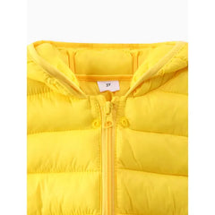 PATPAT Baby/Toddler Clothes 3D Ear Design Hooded Cotton-Padded Jacket Yellow