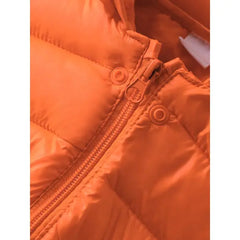 PATPAT Baby/Toddler Clothes 3D Ear Design Hooded Cotton-Padded Jacket Orange
