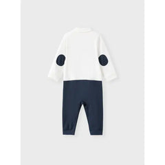 Patpat Little CoCo & Gentlemen - Baby Boy 95% Cotton Faux Layering Jumpsuit Blue