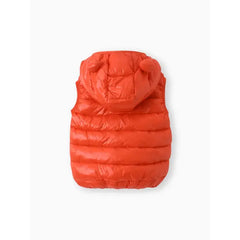 Patpat Toddler Boy/Toddler Girl Hooded Cotton-Padded Jacket Vest Light Ogange