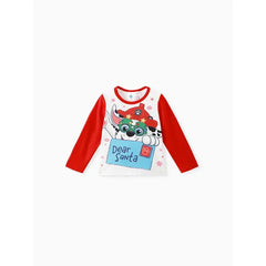 PATPAT PAW Patrol 2pcs Toddler Boy/Girl Marshall Skye Chase Long-sleeve Tee and Polar Fleece Pants Pajamas Sleepwear Set Red