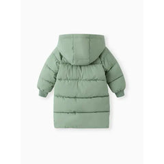 Patpat Toddler/Kid Boy/Girl Hooded Long Cotton-Padded Jacket Coat Green