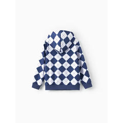 PATPAT Harry Potter Kid Girl/Boy 1pc Plaid Badge Hoodie Blue