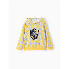 PATPAT Harry Potter Kid Girl/Boy 1pc Plaid Badge Hoodie Yellow