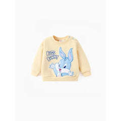 Patpat Looney Tunes Baby Boy/Girl 2pcs Character Embroidered Long-sleeve Knitted Top And Pants Set