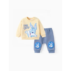 Patpat Looney Tunes Baby Boy/Girl 2pcs Character Embroidered Long-sleeve Knitted Top And Pants Set