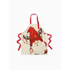 PATPAT Christmas Family Matching Reindeer Graphic Head/Sous Chef Xmas Waterproof Apron Sets Kid