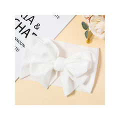 PATPAT Solid Bowknot Headband for Girls White