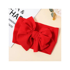 PATPAT Solid Bowknot Headband for Girls dark mint red