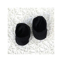 PATPAT Baby / Toddler Stylish Solid Lace Trim Socks Light Black