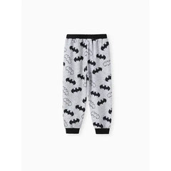PATPAT Justice League Toddler/Kid Boy 1pc Cotton Batman Logo Pattern Colorblock Pants Grey
