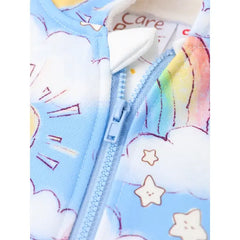PATPAT Care Bear Baby/Toddler Boy/Girl 1pc 3D Ears Plush Hooded Jacket Blue