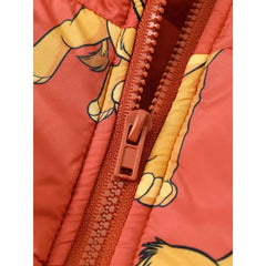 Patpat Disney Lion King Toddler Boy 2pcs Simba Character Allover Print Hooded Jacket Coat With Storage Bag Set brown