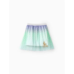 PATPAT Go-Glow Disney Princess Ariel Illuminating Multicolored Gradient Light Up Layered Tulle Skirt Including Controller (Built-In Battery)