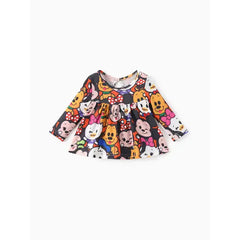 PATPAT Disney Mickey and Friends Baby/Toddler 2pcs Top and Leggings Set Brown