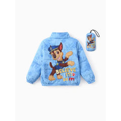 Patpat PAW Patrol Toddler/Kid Girl/Boy 2pcs Puffer Jacket Coat With Storage Bag Blue
