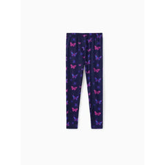 PATPAT Disney Stitch Kid Girl 2pcs Cotton Character Heart Butterfly Pattern Hoodie And Naia™ Leggings Set Pink