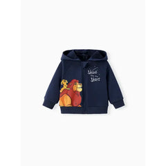 PATPAT Disney Lion King Baby/Toddler Boy 1pc Cotton Character Pattern Hooded Jacket Blue