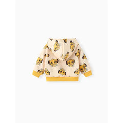 PATPAT Disney Lion King Baby/Toddler Boy 1pc Cotton Character Pattern Hooded Jacket Yellow