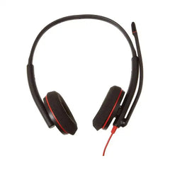Plantronics Blackwire C3220 USB-A Wired Stereo Headset With Noise Canceling Mic - Black