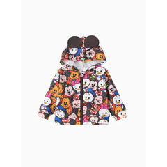 Patpat Disney Mickey and Friends Baby/Toddler 1pc Character Allover Pattern 3D Ears hooded Jacket