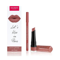 Bourjois Velvet Rose Lips Kit Contour Lip Liner + Rouge Velvet Lipstick