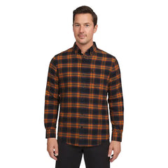 Chaps Men's and Big Men's Comfort Stretch Flannel Shirt
