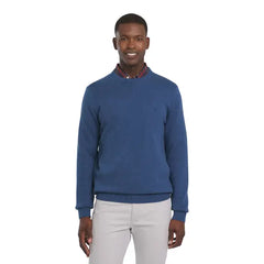 Chaps Men's & Big Men's Solid Cotton Crewneck Sweater